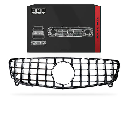 Mercedes-Benz A-Class W176 (2016 - 2018) Gloss Black / Chrome Black Panamericana Front Bumper Bar Grille