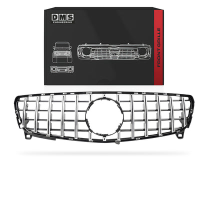 Mercedes-Benz A-Class W176 (2016 - 2018) Gloss Black / Chrome Black Panamericana Front Bumper Bar Grille
