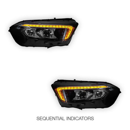 Mercedes-Benz A-Class W177 / V177 (2018 - 2022) LED Sequential Headlights LH + RH