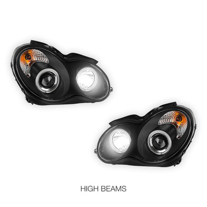 Mercedes-Benz C-Class W203 Sedan / Wagon (2000 - 2007) Projector Headlights LH + RH