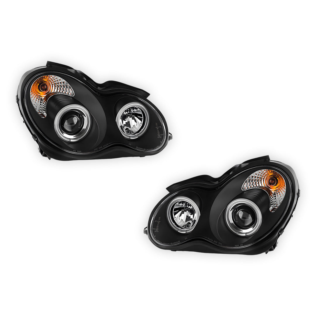 Mercedes-Benz C-Class W203 Sedan / Wagon (2000 - 2007) Projector Headlights LH + RH