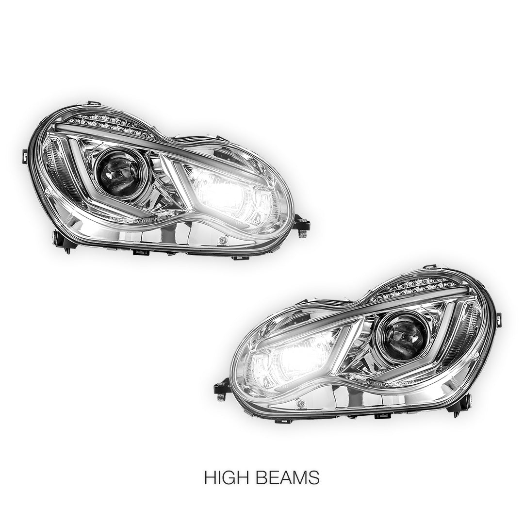 Mercedes-Benz C-Class W203 Sedan / Wagon (2000 - 2007) Projector Headlights LH + RH