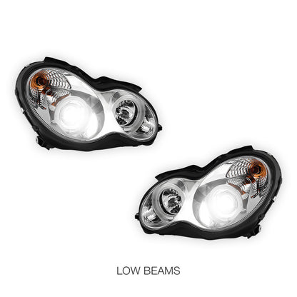 Mercedes-Benz C-Class W203 Sedan / Wagon (2000 - 2007) Projector Headlights LH + RH