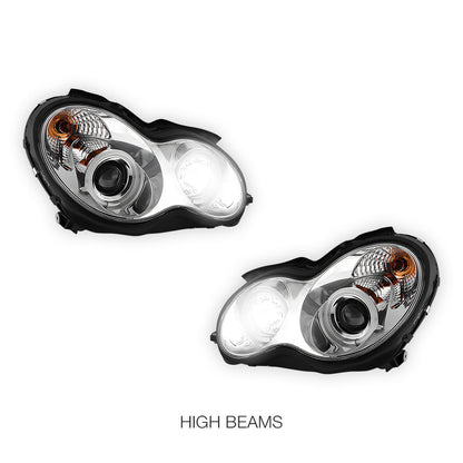 Mercedes-Benz C-Class W203 Sedan / Wagon (2000 - 2007) Projector Headlights LH + RH