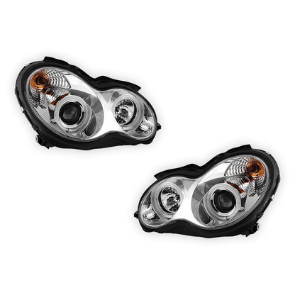 Mercedes-Benz C-Class W203 Sedan / Wagon (2000 - 2007) Projector Headlights LH + RH
