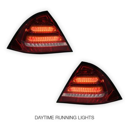Mercedes-Benz C-Class W203 (2005 - 2007) Clear Red LED Tail Lights LH + RH