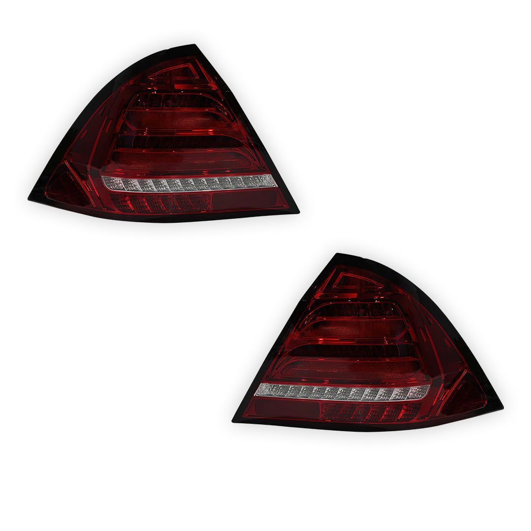 Mercedes-Benz C-Class W203 (2005 - 2007) Clear Red LED Tail Lights LH + RH