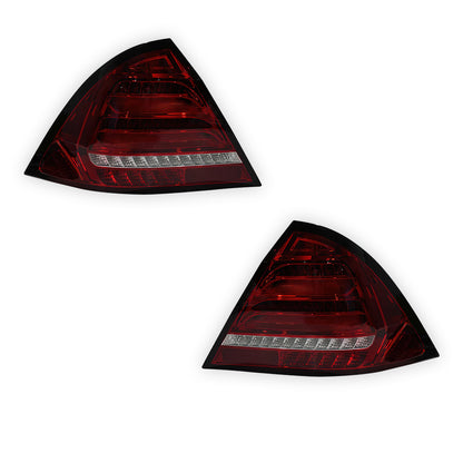 Mercedes-Benz C-Class W203 (2005 - 2007) Clear Red LED Tail Lights LH + RH