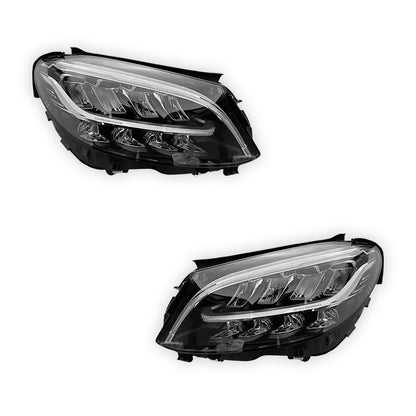 Mercedes-Benz C-Class W205 LCI (2019 - 2021) LED Reconditioned Genuine Headlights LH + RH