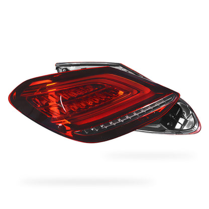 Mercedes-Benz C-Class W205 (2015 - 2021) Clear Red C63-S Facelift Style LED Tail Lights LH + RH