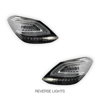 Mercedes-Benz C-Class W205 (2015 - 2021) Clear Red C63-S Facelift Style LED Tail Lights LH + RH