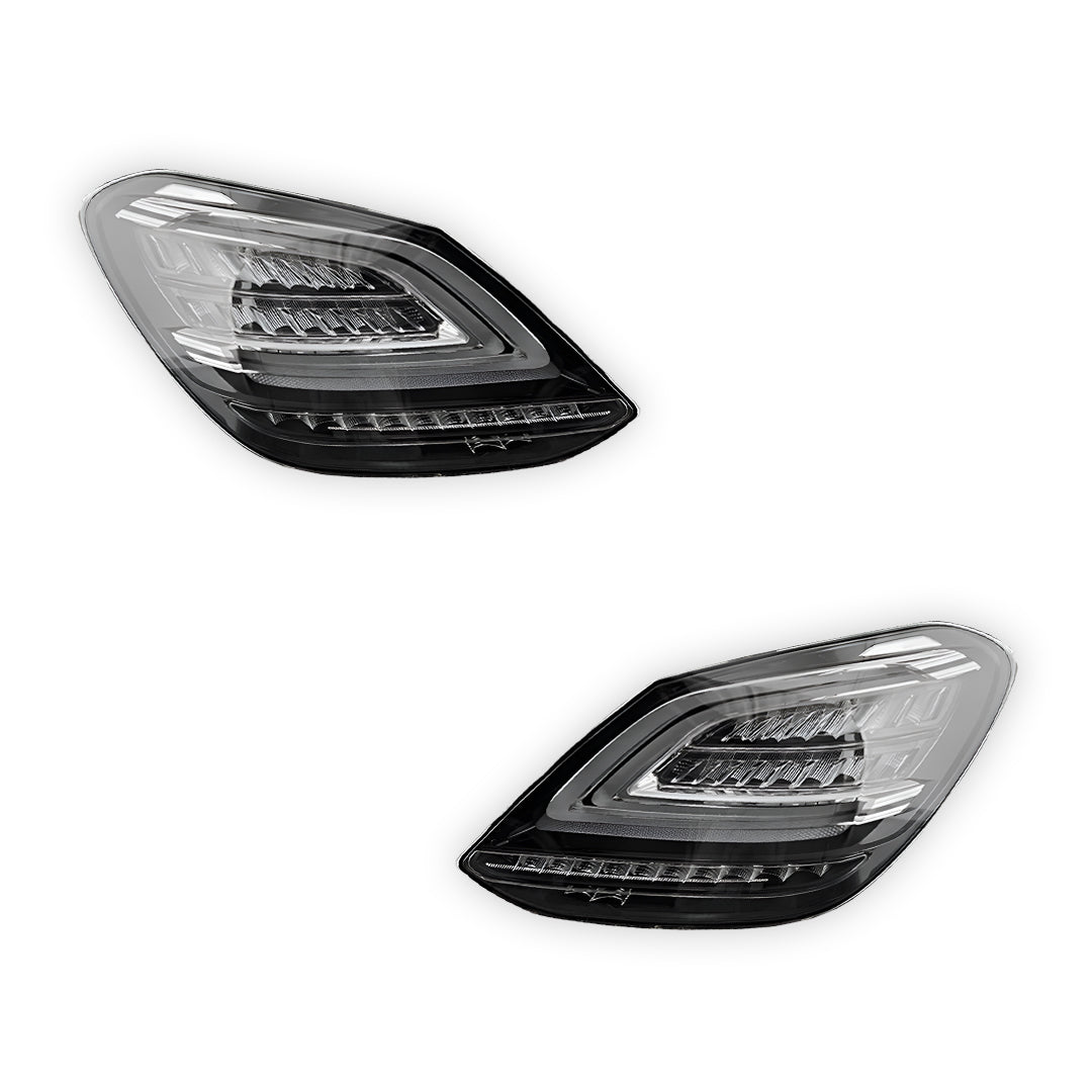 Mercedes-Benz C-Class W205 (2015 - 2021) Clear Red C63-S Facelift Style LED Tail Lights LH + RH