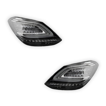 Mercedes-Benz C-Class W205 (2015 - 2021) Clear Red C63-S Facelift Style LED Tail Lights LH + RH
