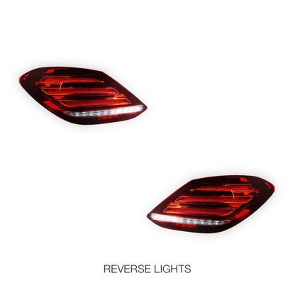 Mercedes-Benz C-Class W205 (2015 - 2021) S63 Style Full LED Tail Lights LH + RH