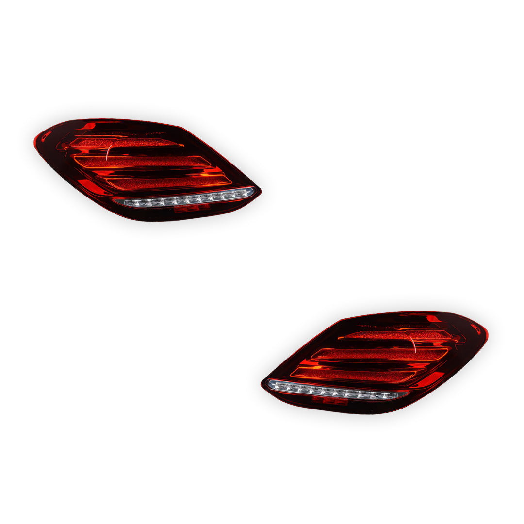 Mercedes-Benz C-Class W205 (2015 - 2021) S63 Style Full LED Tail Lights LH + RH