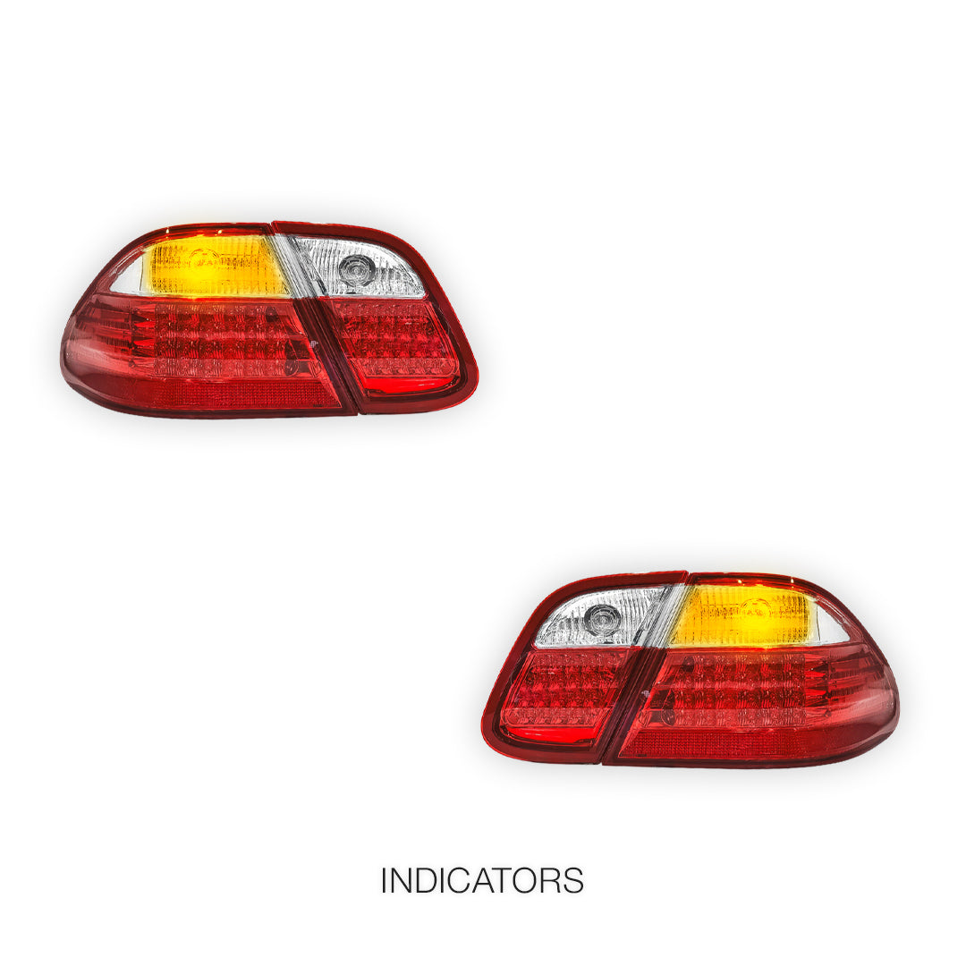 Mercedes-Benz CLK-Class A208 / C208 (1997 - 2002) Full Smoked LED Tail Light LH + RH