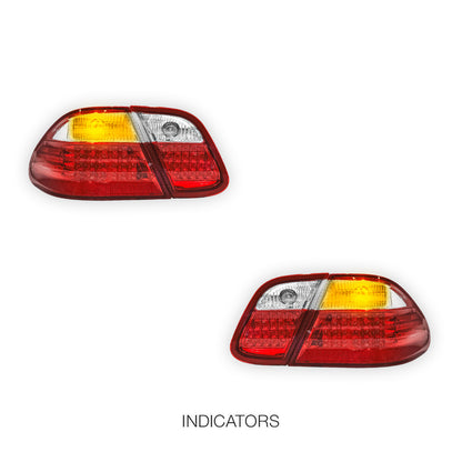 Mercedes-Benz CLK-Class A208 / C208 (1997 - 2002) Full Smoked LED Tail Light LH + RH