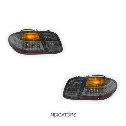 Mercedes-Benz CLK-Class A208 / C208 (1997 - 2002) Full Smoked LED Tail Light LH + RH