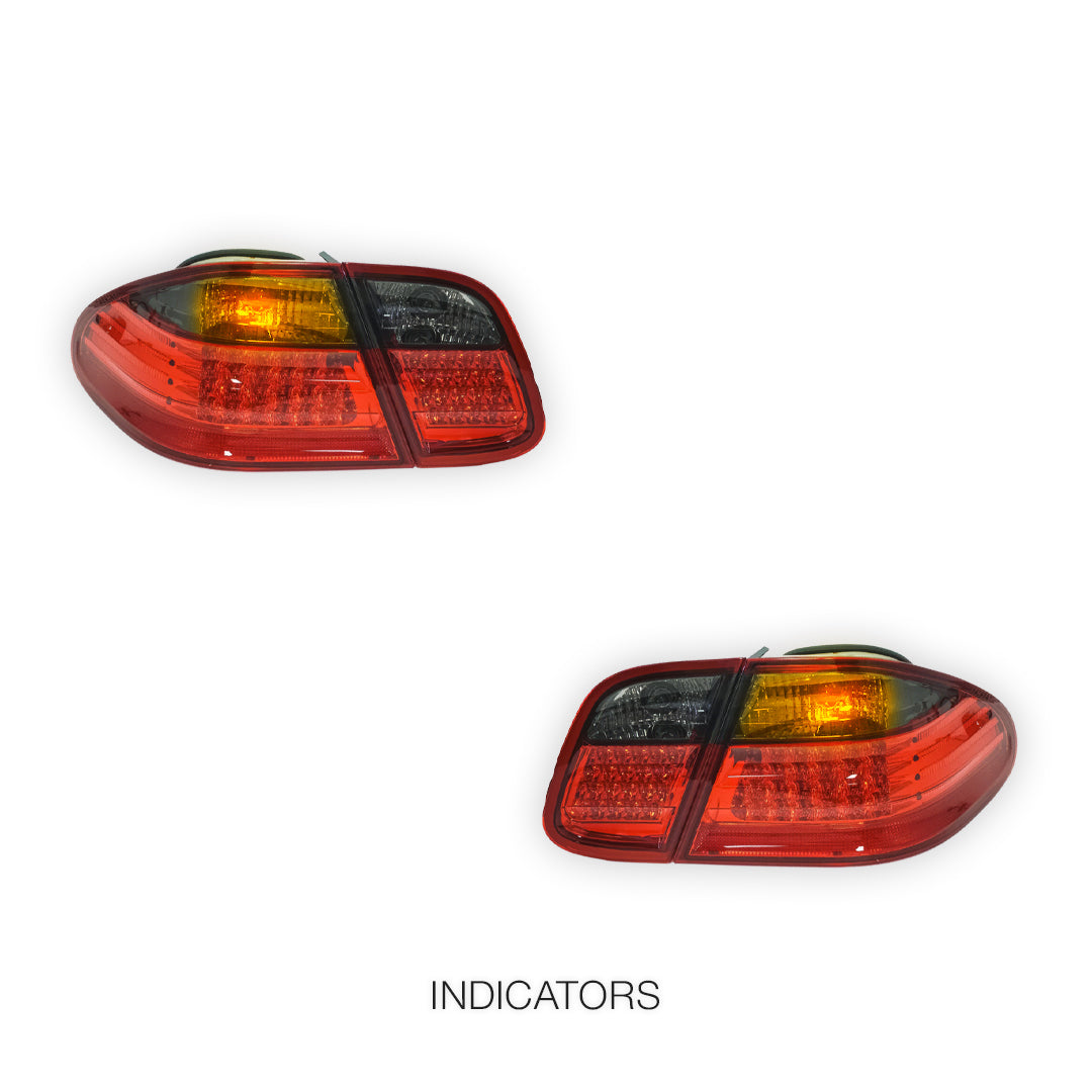 Mercedes-Benz CLK-Class A208 / C208 (1997 - 2002) Full Smoked LED Tail Light LH + RH