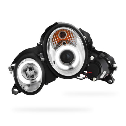 Mercedes-Benz CLK-Class W208 / C208 / A208 (1997 - 2002) CCFL Angel Eyes Projector Headlights LH + RH