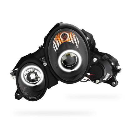 Mercedes-Benz CLK-Class W208 / C208 / A208 (1997 - 2002) CCFL Angel Eyes Projector Headlights LH + RH