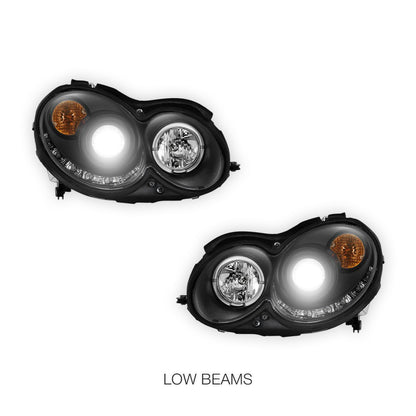 Mercedes-Benz CLK-Class W209 / C209 / A209 (2002 - 2009) LED DRL Projector Headlights LH + RH
