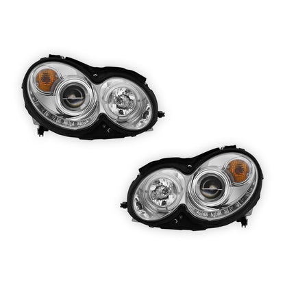 Mercedes-Benz CLK-Class W209 / C209 / A209 (2002 - 2009) LED DRL Projector Headlights LH + RH