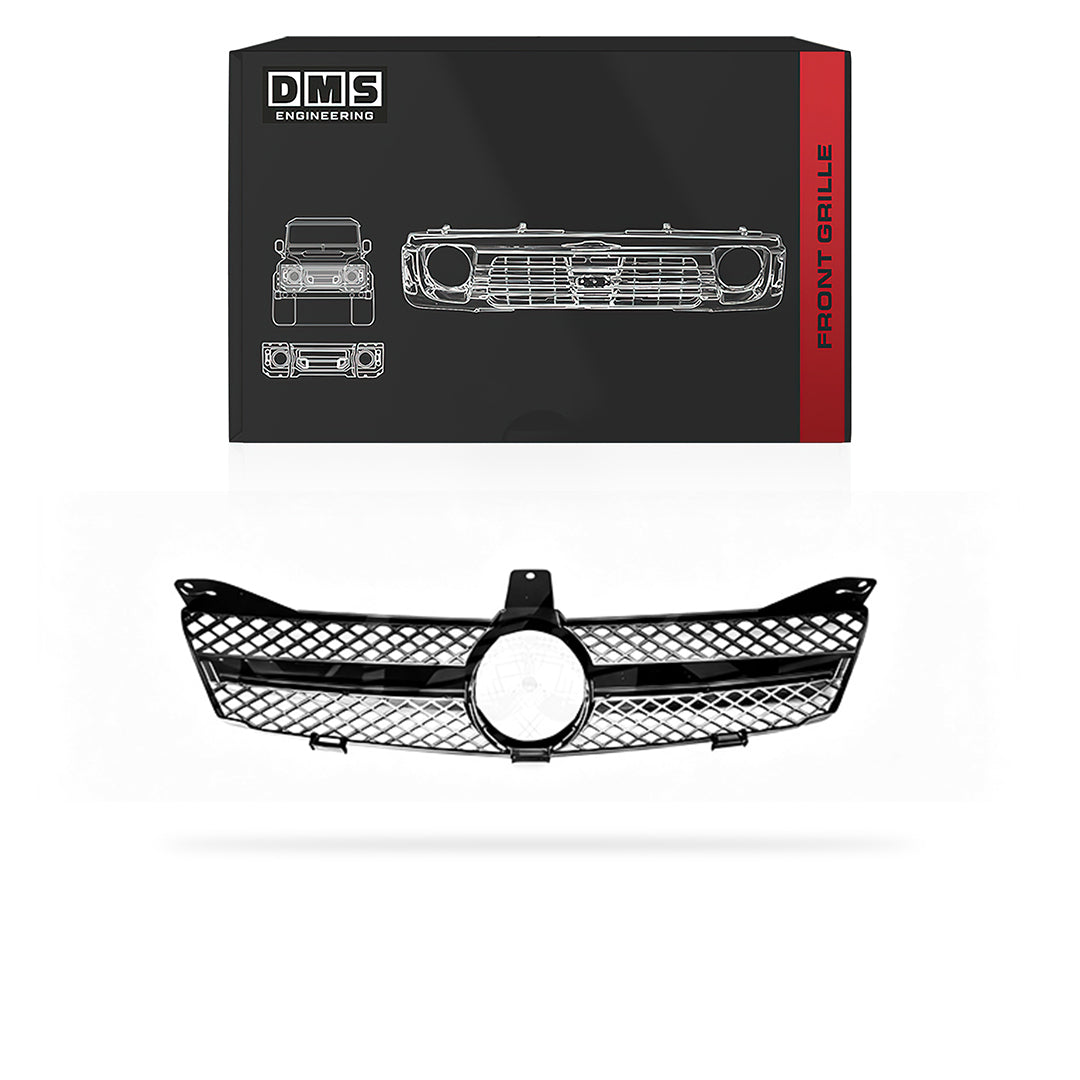 Mercedes-Benz CLS-Class W219 (2008 - 2010) Gloss Black AMG SLS Style Front Grille