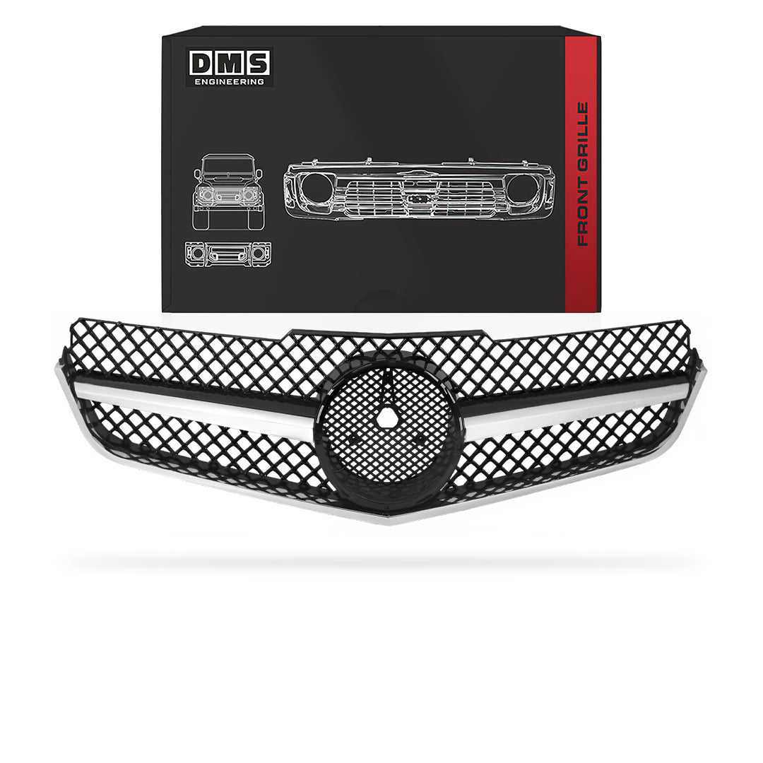 Mercedes-Benz E-Class A207 / C207 (2009 - 2013) Chrome Black AMG SLS Style Front Bumper Bar Grill Grille