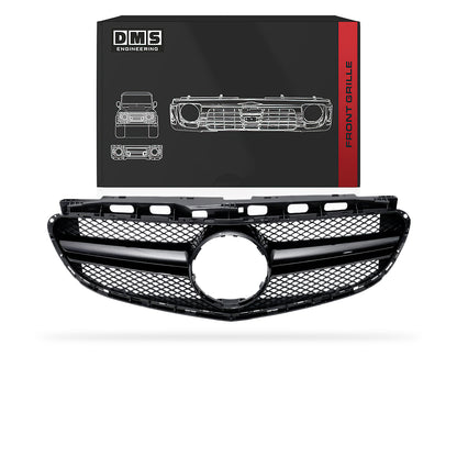 Mercedes-Benz E-Class W212 (2014 - 2016) Gloss Black / Silver Black AMG E63 Style Grille