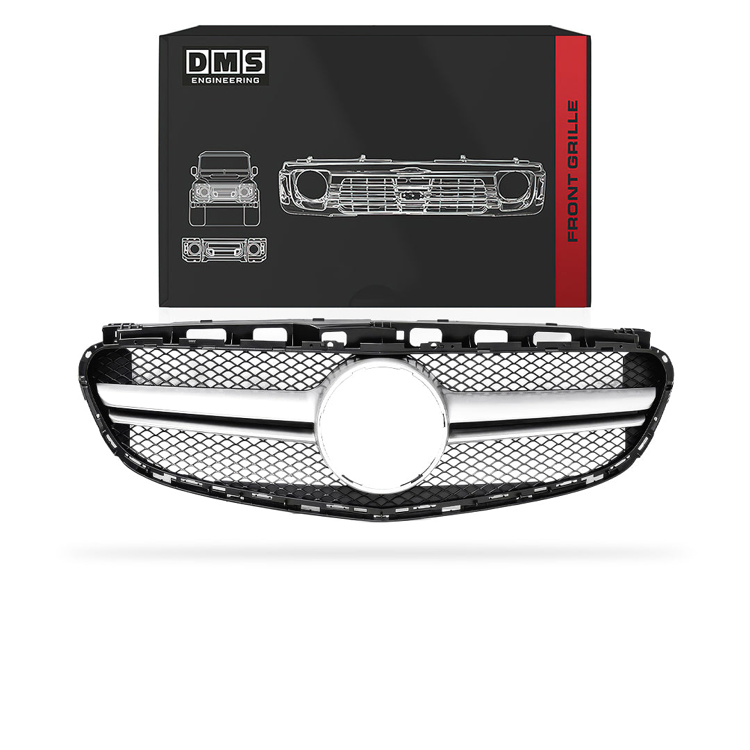 Mercedes-Benz E-Class W212 (2014 - 2016) Gloss Black / Silver Black AMG E63 Style Grille