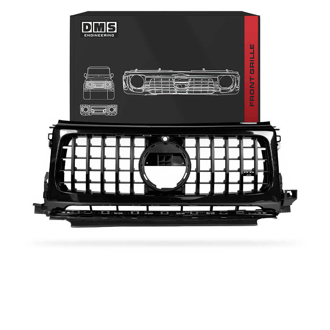 Mercedes-Benz G-Class W463 (2019 - 2023) Unpainted / Gloss Black Panamericana Front Bumper Grille