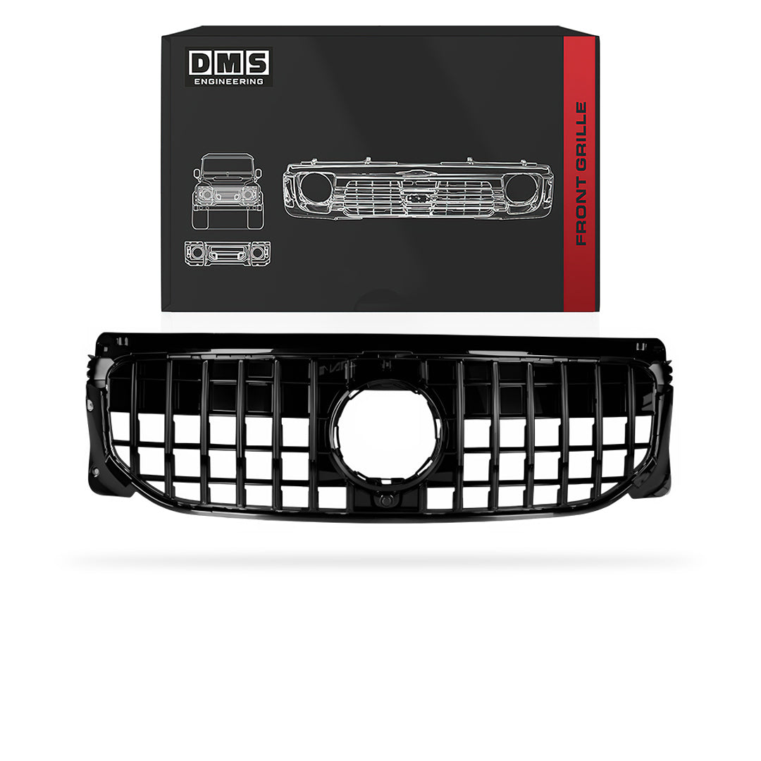 Mercedes-Benz GLB-Class X247 (2020 - 2023) Gloss Black / Chrome Black GLB35 Panamericana Style Front Grille