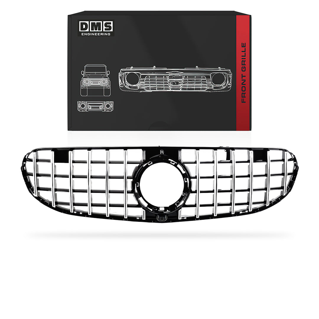 Mercedes-Benz GLC-Class X253 / C253 (2019 - 2023) Gloss Black / Chrome Black AMG Panamericana Style Grille