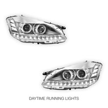Mercedes-Benz S-Class W221 (2006 - 2009) S63 AMG Update Style LED DRL Projector Headlights LH + RH