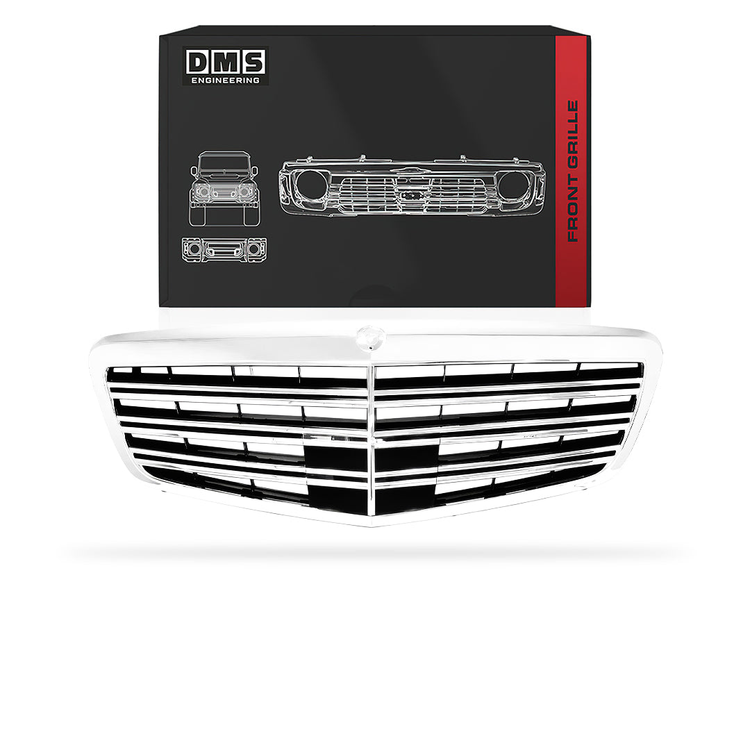 Mercedes-Benz S-Class W221 (2010 - 2013) Chrome Silver AMG S65 Style Grille