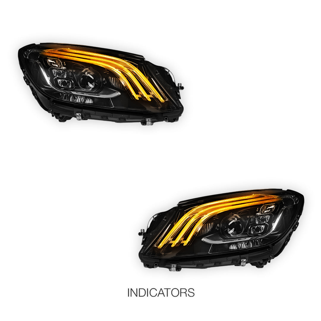 Mercedes-Benz S-Class W222 Pre update (2013 - 2017) Update S65 AMG Style Full LED Headlights LH + RH