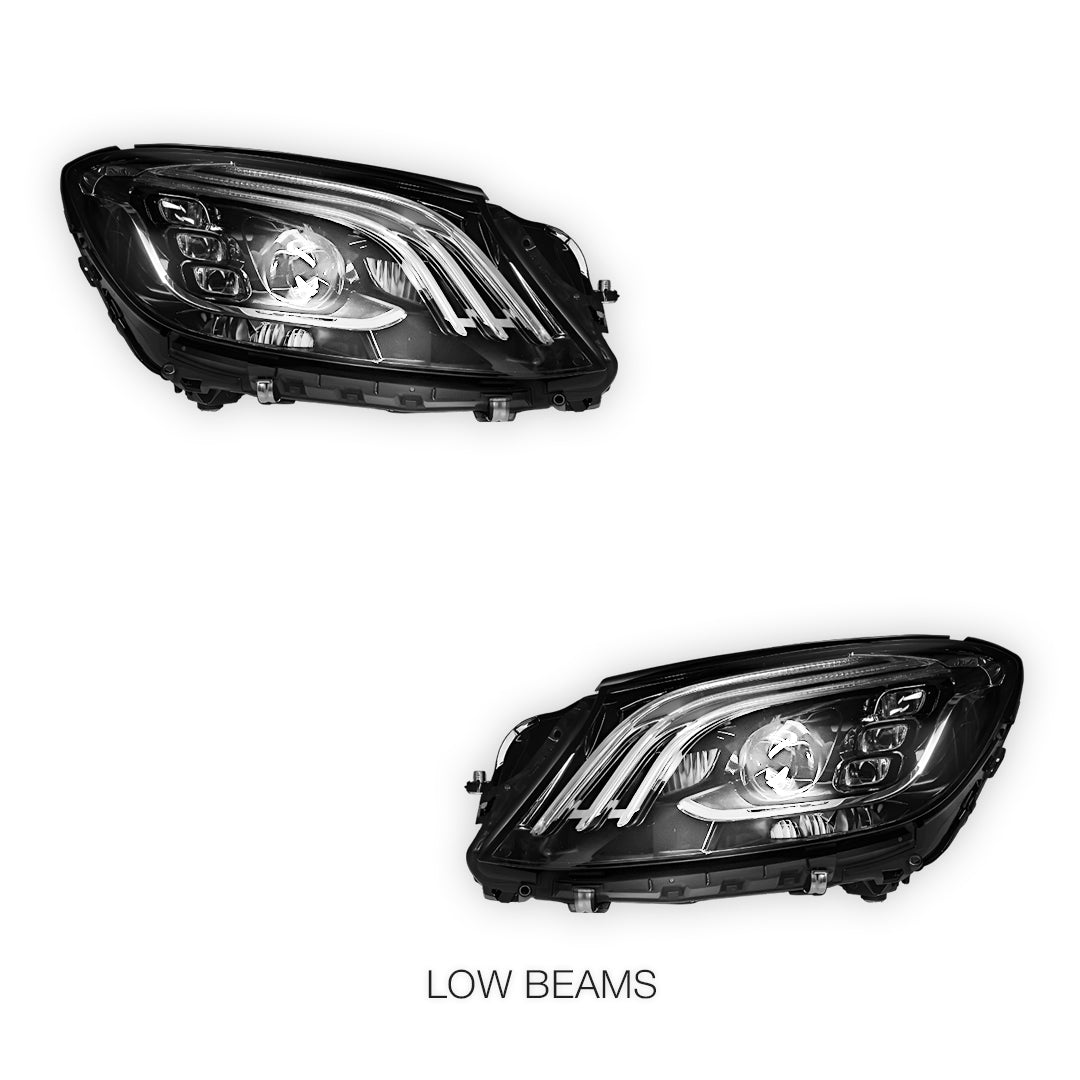 Mercedes-Benz S-Class W222 Pre update (2013 - 2017) Update S65 AMG Style Full LED Headlights LH + RH