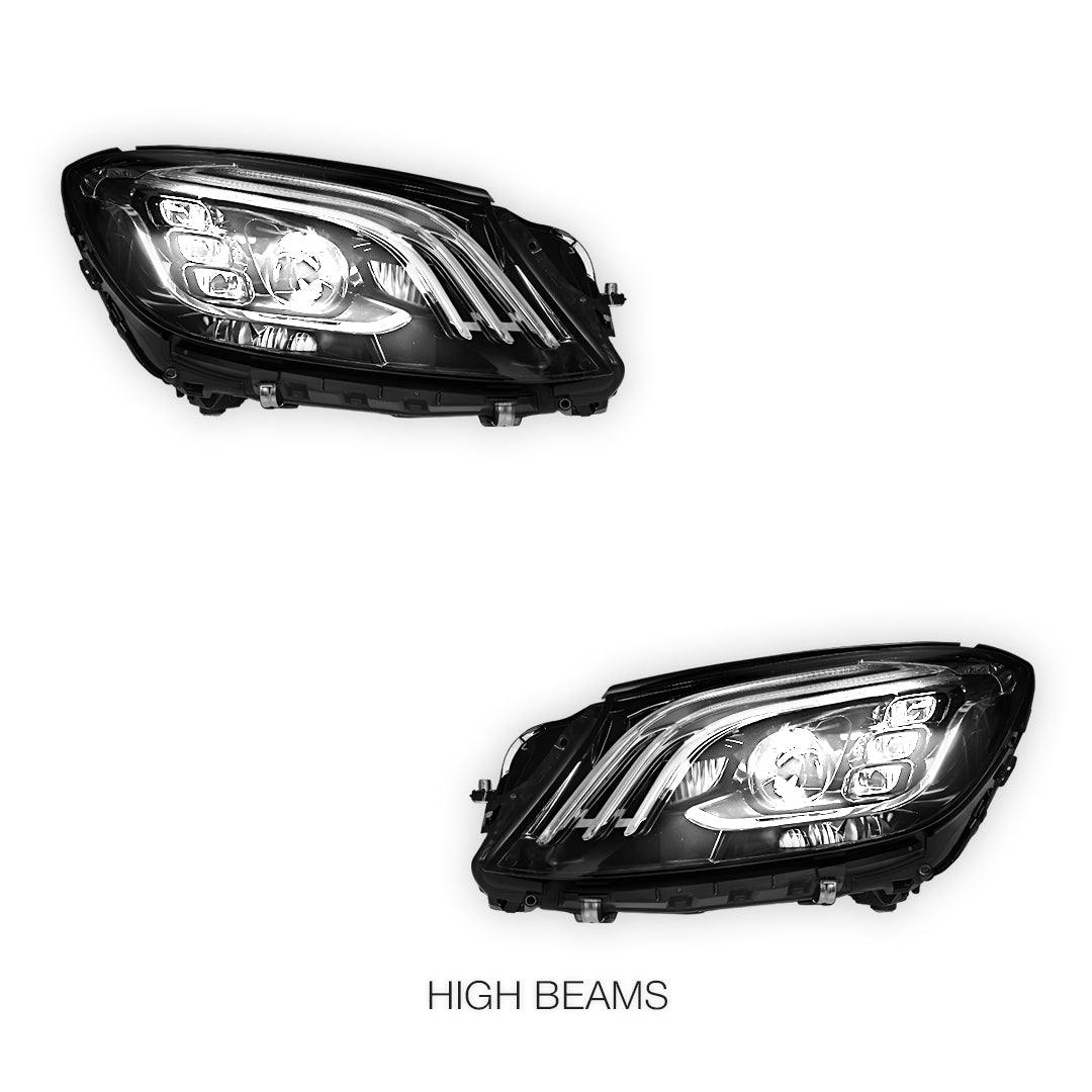 Mercedes-Benz S-Class W222 Pre update (2013 - 2017) Update S65 AMG Style Full LED Headlights LH + RH