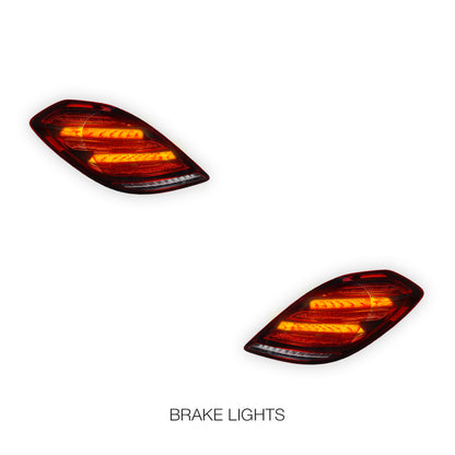 Mercedes-Benz S-Class W222 (2013 - 2017) Update S65 AMG Style LED Tail Lights LH + RH