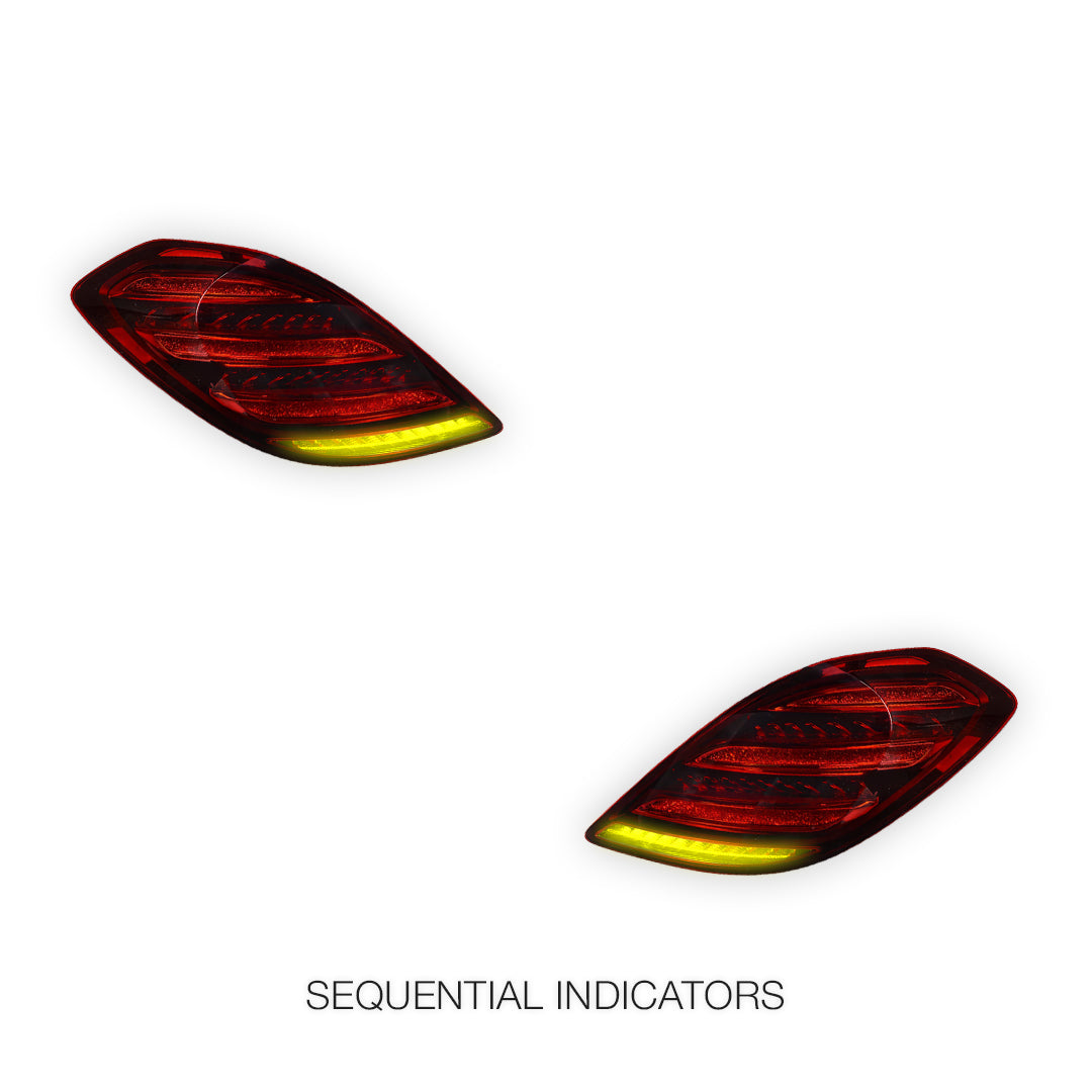 Mercedes-Benz S-Class W222 (2013 - 2017) Update S65 AMG Style LED Tail Lights LH + RH