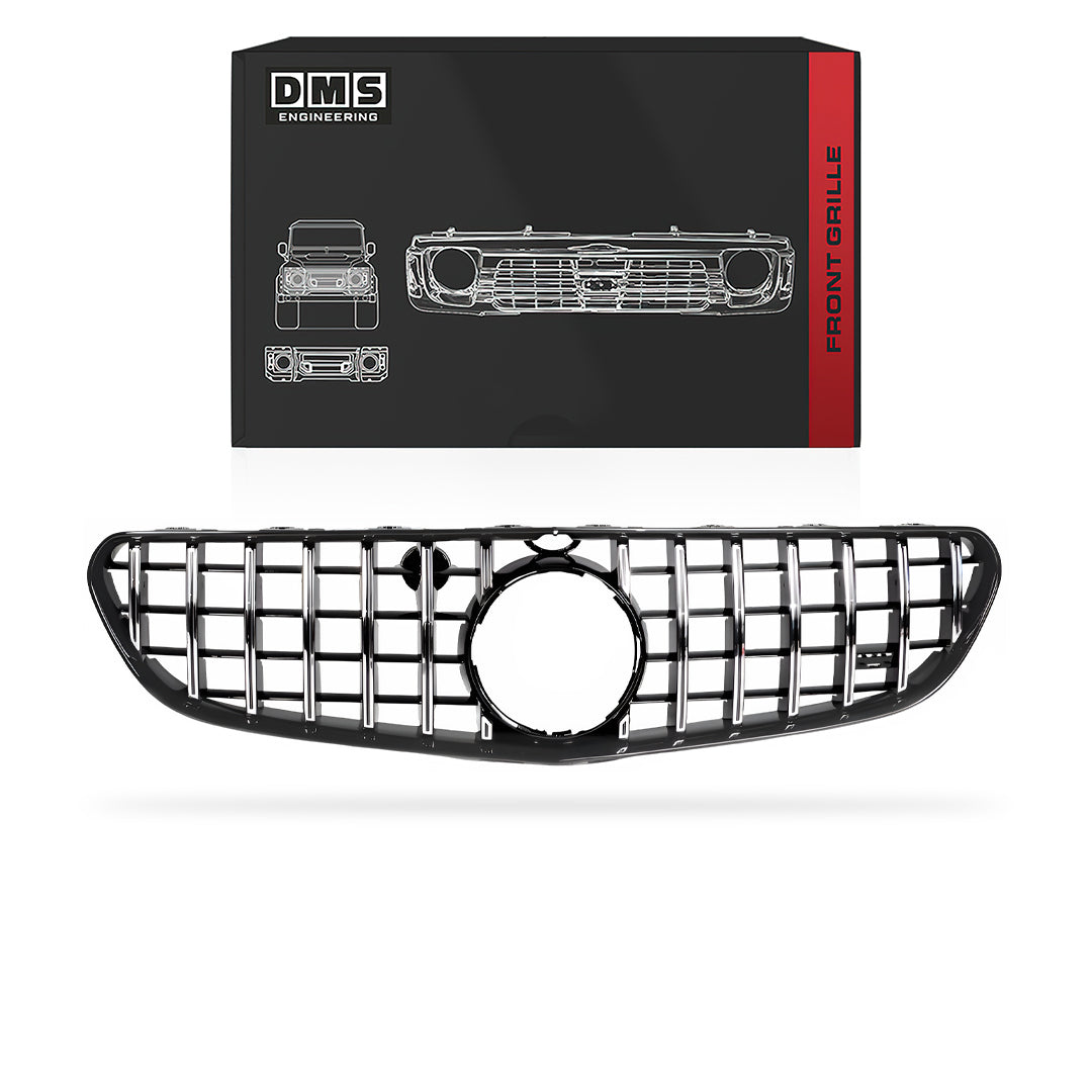 Mercedes-Benz S-Class W222 (2015 - 2021) Chrome Black Panamericana Front Bumper Bar Grill Grille