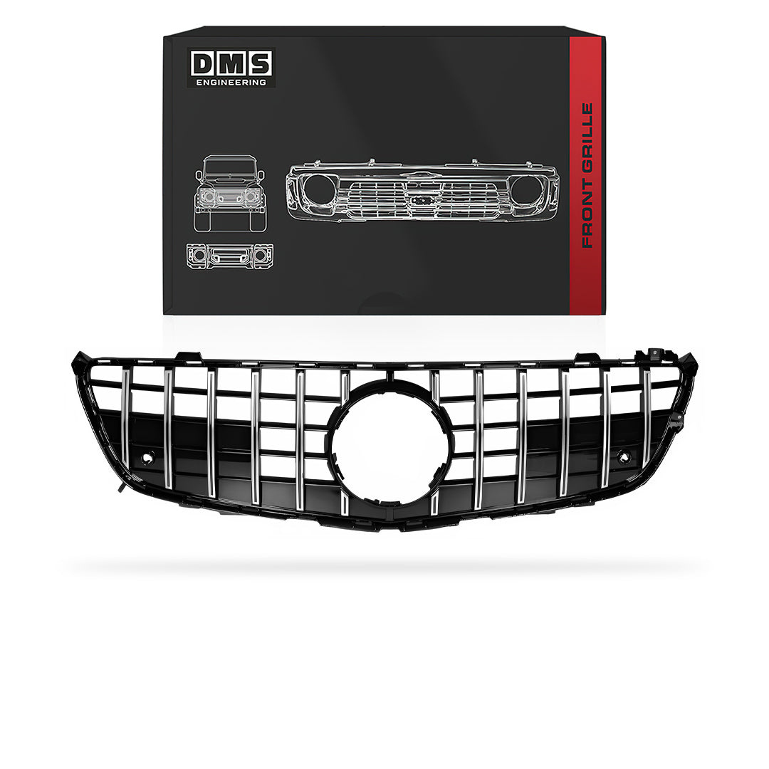 Mercedes-Benz SL-Class R231 (2013 - 2015) Chrome Black Panamericana AMG Style Front Bumper Grille