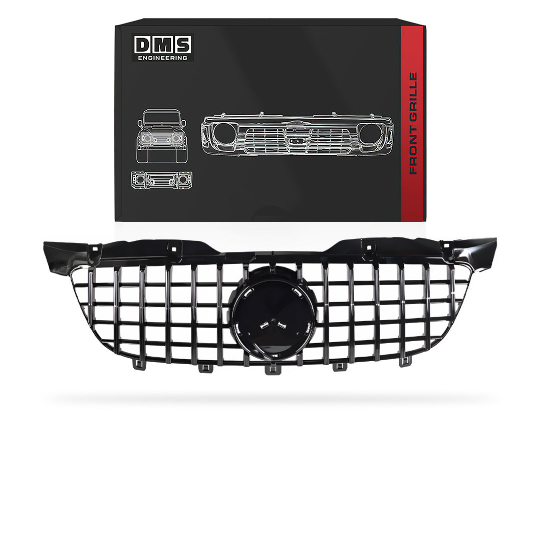 Mercedes-Benz Sprinter W906 (2006 - 2013) Gloss Black / Chrome Black Panamericana Front Bumper Bar Grille