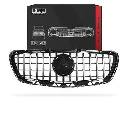 Mercedes-Benz Sprinter W906 (2013 - 2018) Gloss Black / Chrome Black Panamericana AMG Style Front Bumper Bar Grille