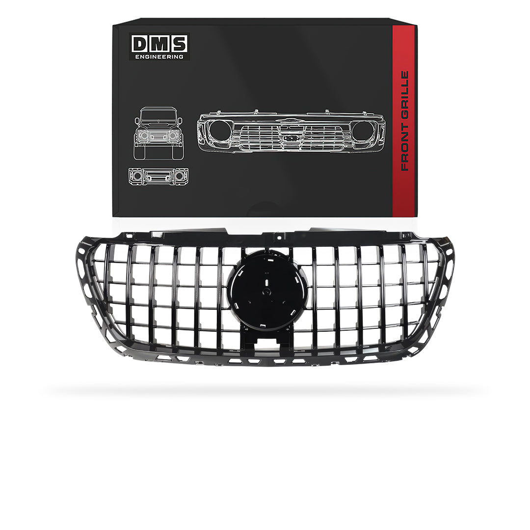Mercedes-Benz Sprinter W907 (2018 - 2025) Gloss Black / Chrome Black AMG Panamericana Style Bumper Bar Grille
