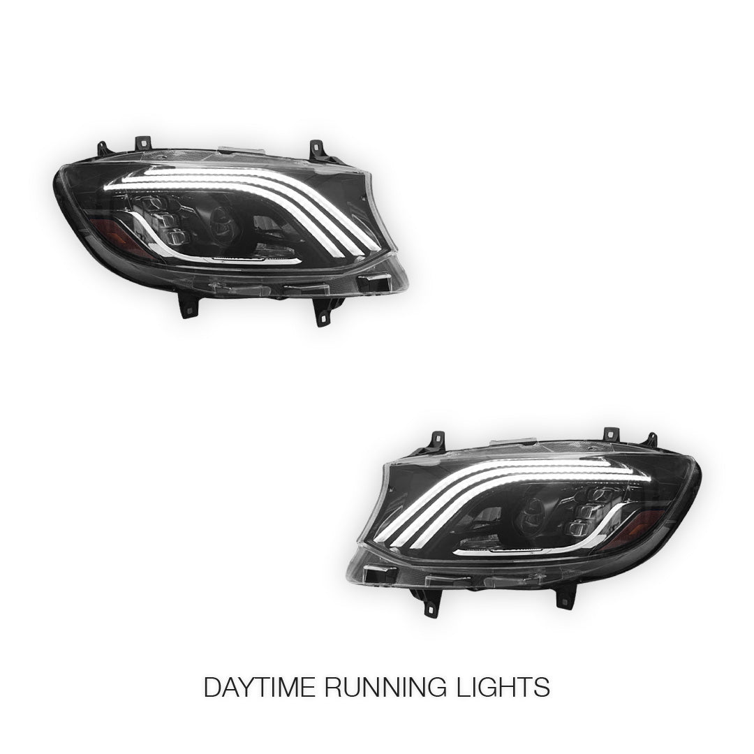 Mercedes-Benz Sprinter W907 (2019 - 2024) LED Sequential Projector Headlights LH + RH