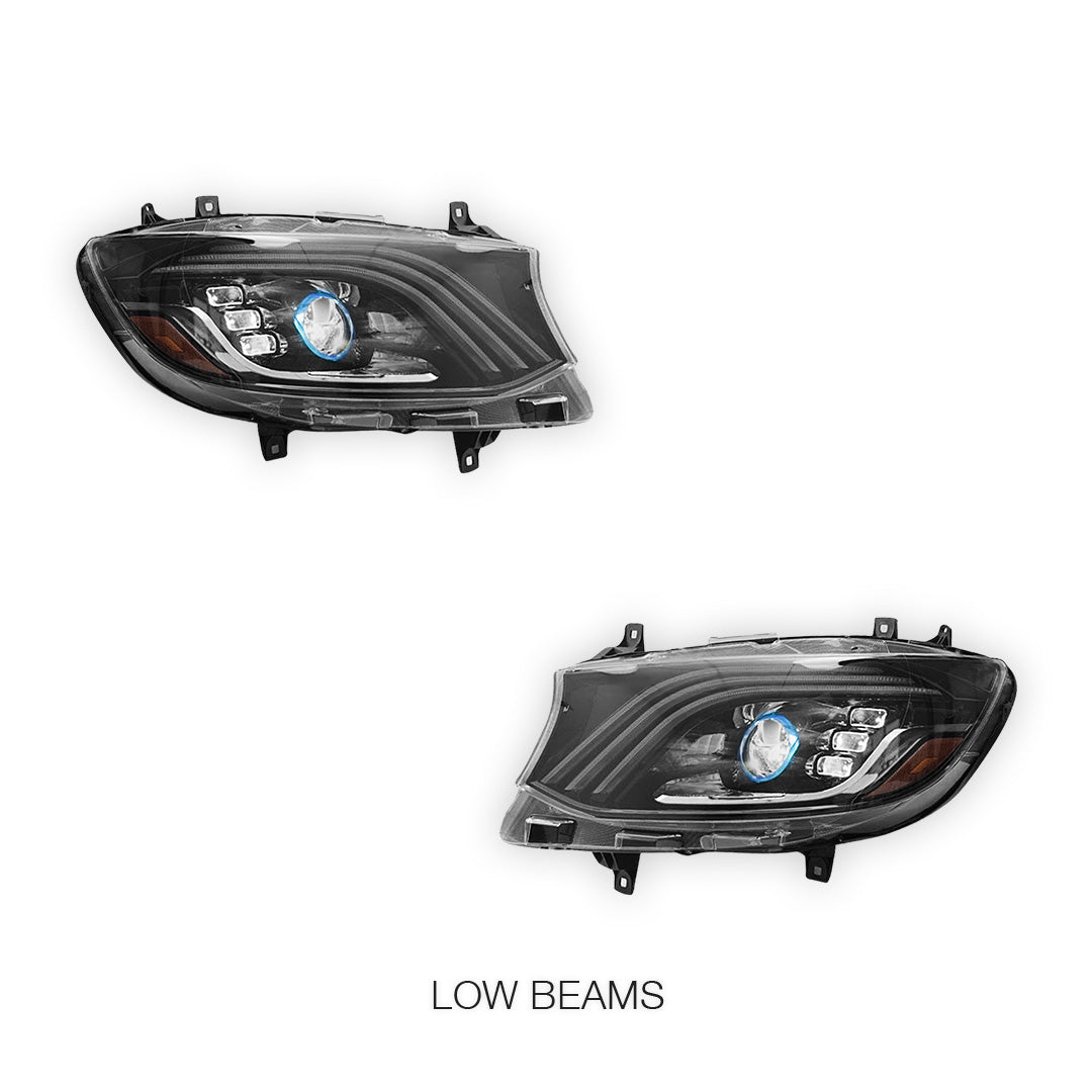 Mercedes-Benz Sprinter W907 (2019 - 2024) LED Sequential Projector Headlights LH + RH
