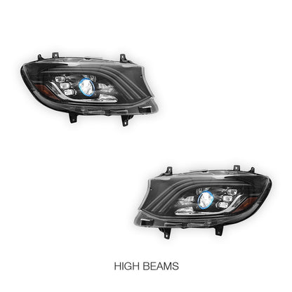 Mercedes-Benz Sprinter W907 (2019 - 2024) LED Sequential Projector Headlights LH + RH