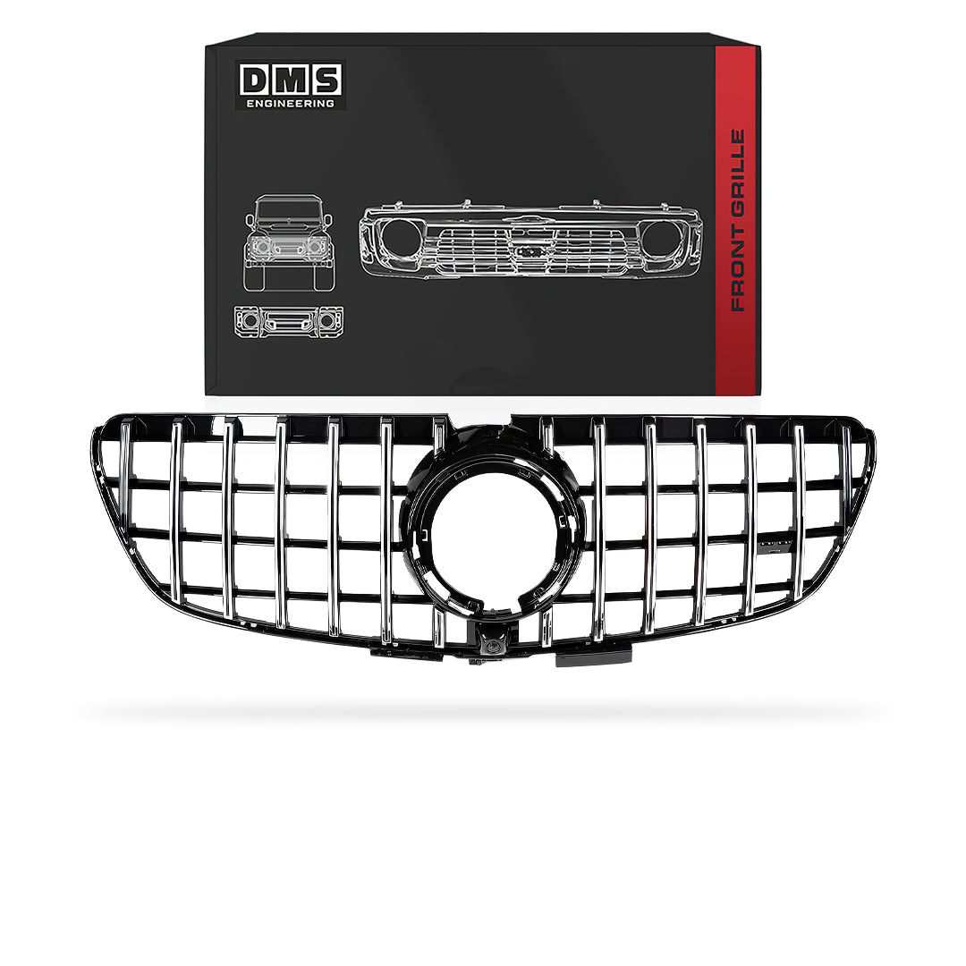 Mercedes-Benz V-Class W447 (2020 - 2024) Gloss Black / Chrome Black AMG Panamericana Style Grille